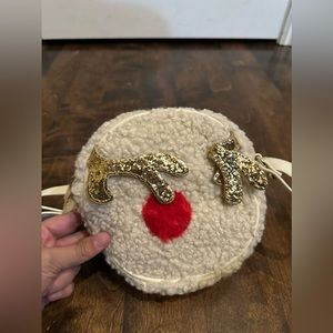 🎄Christmas Holiday Winter Santa’s Rudolph Reindeer Kid Crossbody Purse*NWT🎄